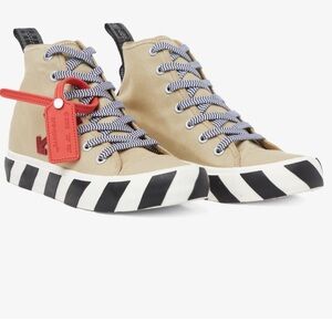 OFF-WHITE Tan and Black Sneakers , NWT , all inclusive (ready to gift )